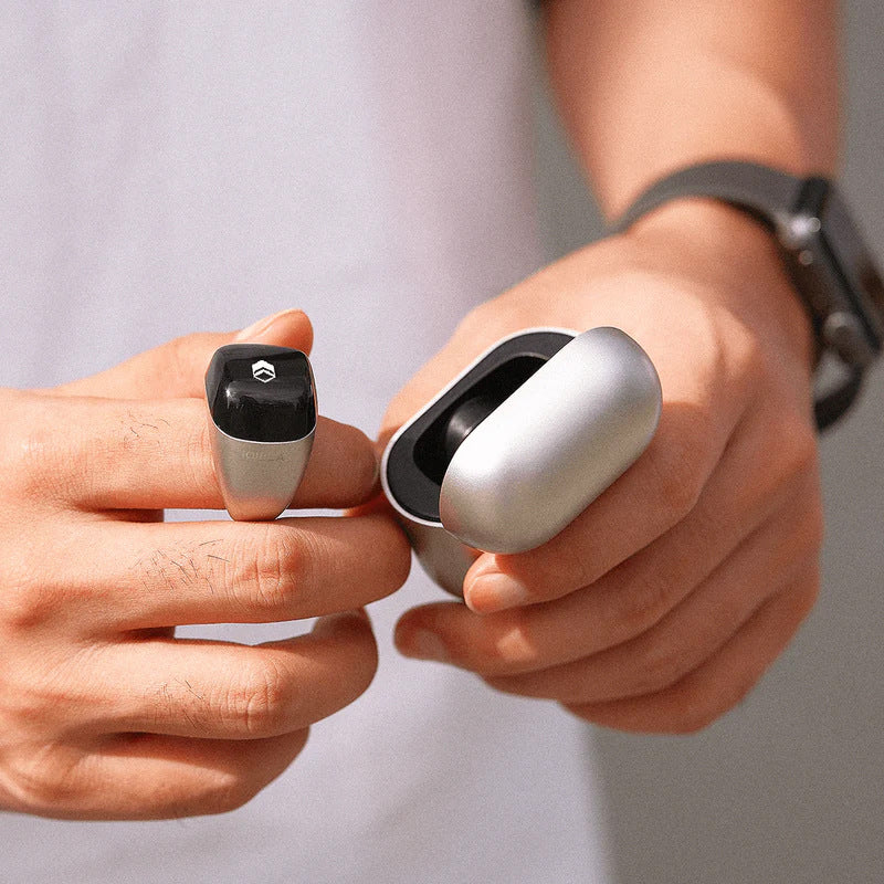 Smart Bluetooth Fitness Ring with Charging Case