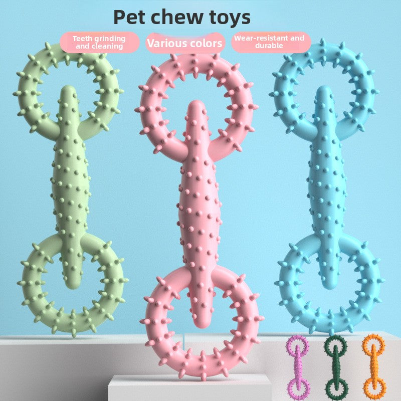 TPR Pet Toy Pull Ring Dog Chew Molar Stick