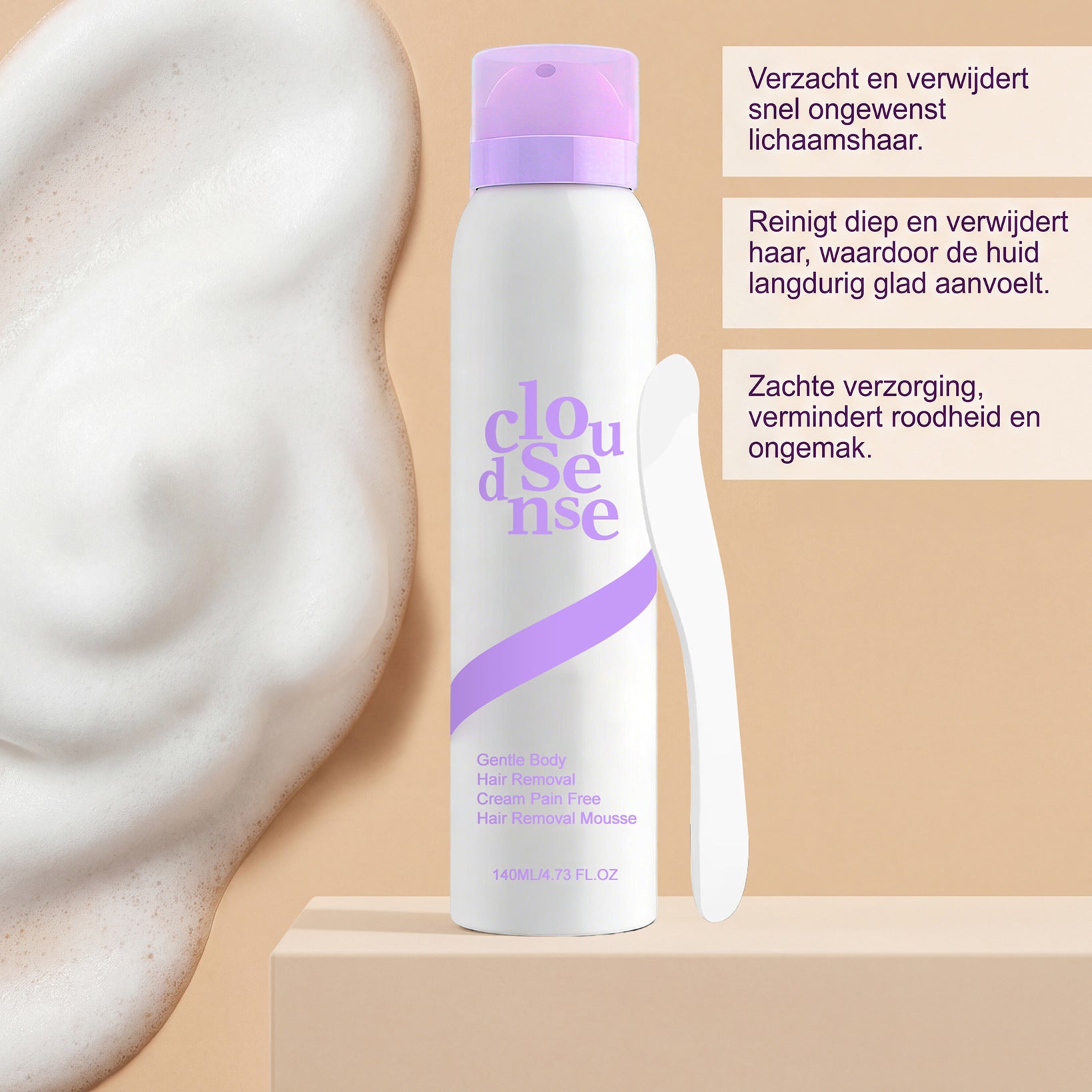 Gentle Hair Removal Mousse for Body