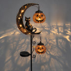 Halloween Black Cat Pumpkin Ground Lamp