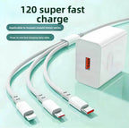Compatible GaN Fast Charger with 3-in-1 Cable