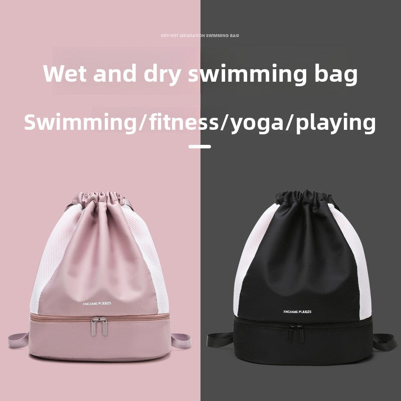 Sports Fitness Bag, Wet and Dry Separation Swimming Bag