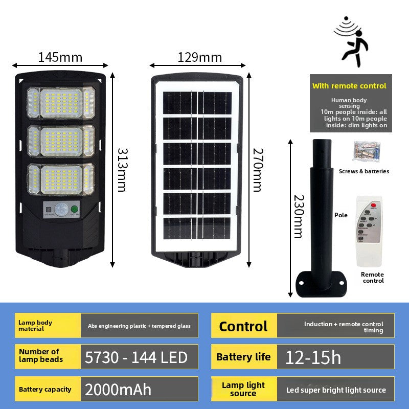 Solar Sensor Wall Light with Remote Control