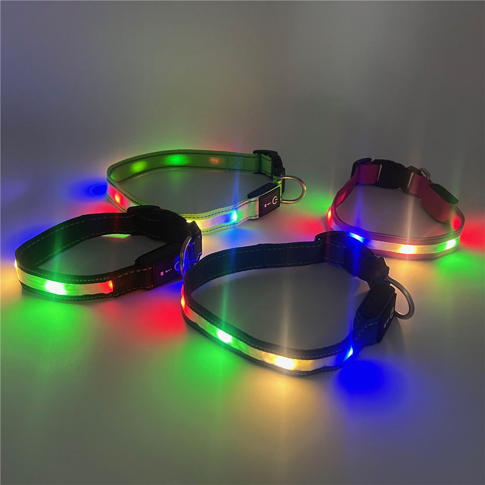 Adjustable LED Light Up Pet Collar