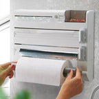 Multifunctional Wall-Mounted Kitchen Storage Rack