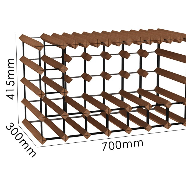 Sapele Wood Hanging Wine Glass Rack