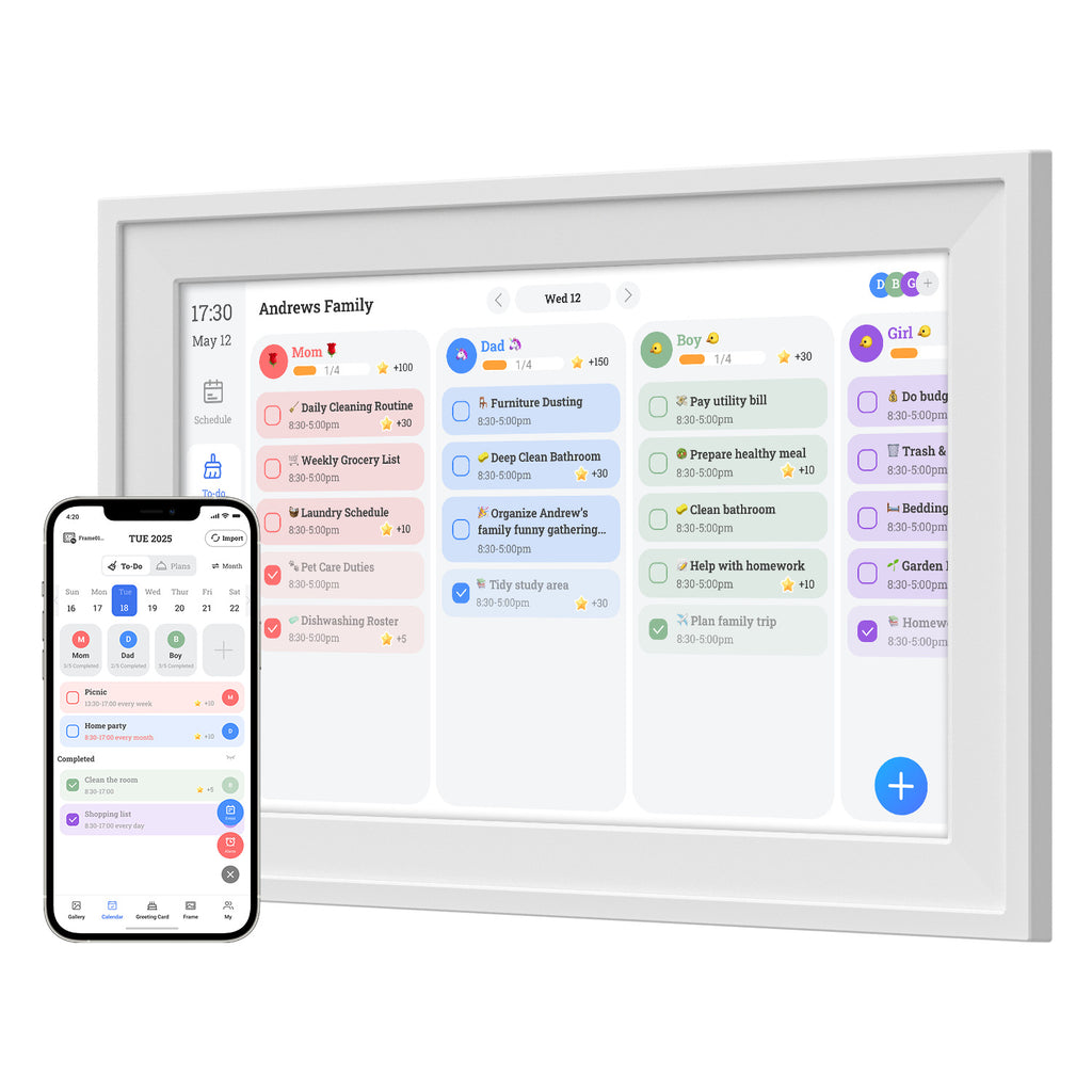 Touchscreen Digital Calendar Management Machine