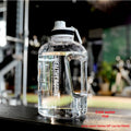 Gradient Color Sports Water Bottle with Straw