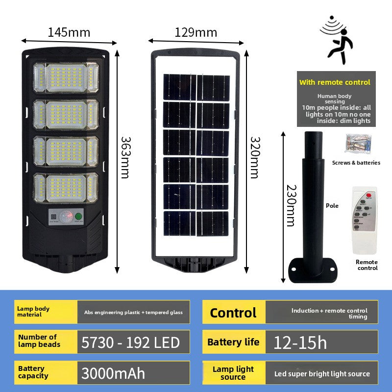 Solar Sensor Wall Light with Remote Control