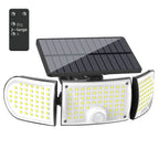 Solar Motion Sensor Wall Light with Three Heads