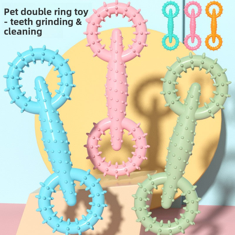 TPR Pet Toy Pull Ring Dog Chew Molar Stick