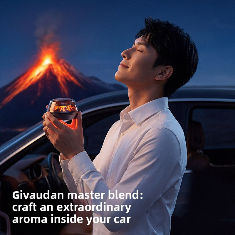 Car Automatic Spray Aromatherapy with Volcano Atmosphere Light and Smart Start Stop