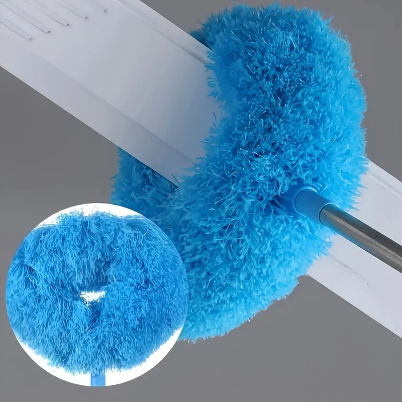 Reusable Microfiber Ceiling Fan Duster Set for Home & Rvs - Effortless Cleaning Brush with Dust-Locking Technology