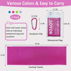 4-Pack Microfiber Cooling Towels for Sports and Fitness