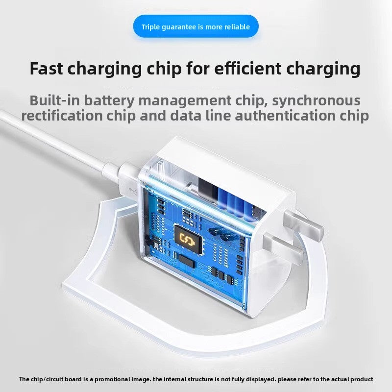 Compatible GaN Fast Charger with 3-in-1 Cable