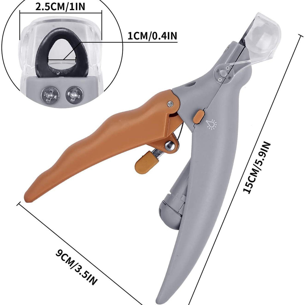 LED Illuminated Pet Nail Clipper for Cats and Dogs
