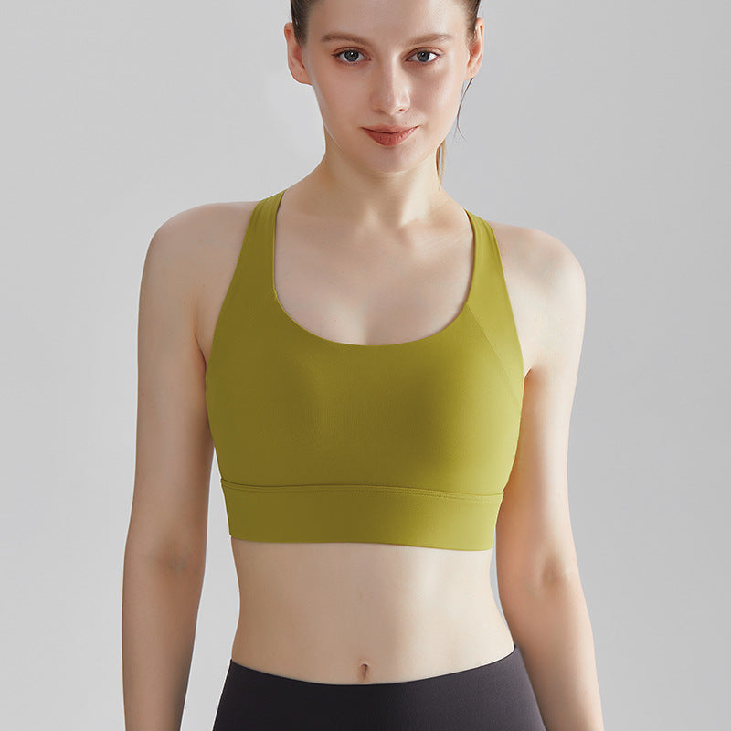 Supportive Womens Sports Bra for Fitness and Yoga
