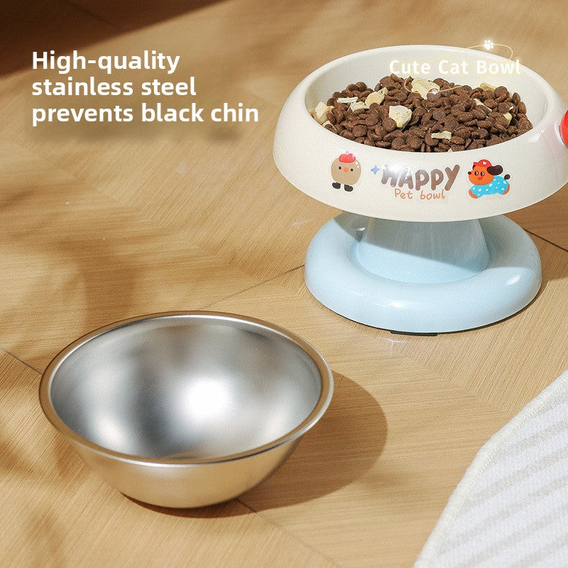 Anti-Slip Pet Food Bowl with Stainless Steel Insert