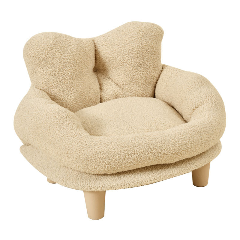 Plush Pet Bed with Optional Cooling Pad