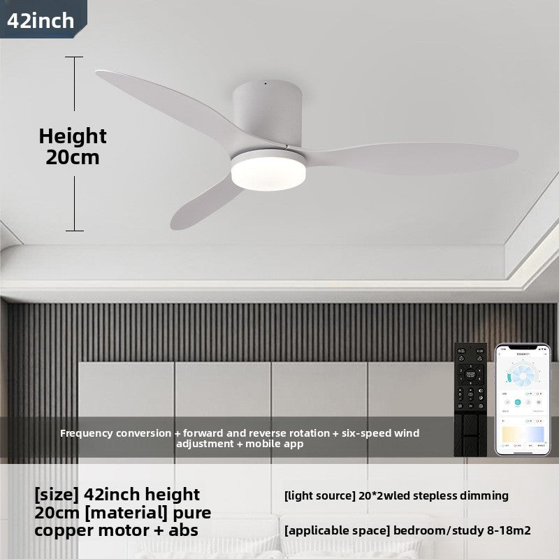 Modern Ceiling Fan with Light and Remote Control
