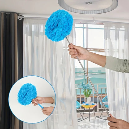 Reusable Microfiber Ceiling Fan Duster Set for Home & Rvs - Effortless Cleaning Brush with Dust-Locking Technology