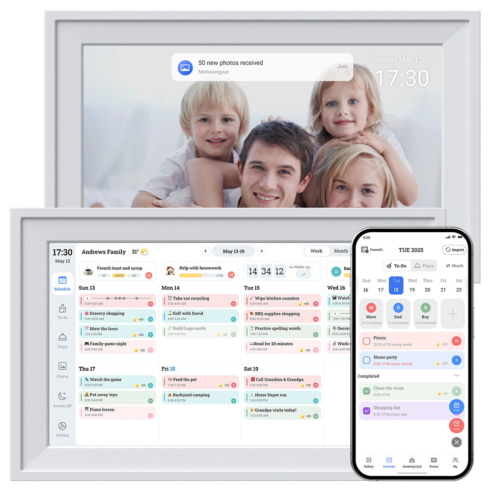 Touchscreen Digital Calendar Management Machine