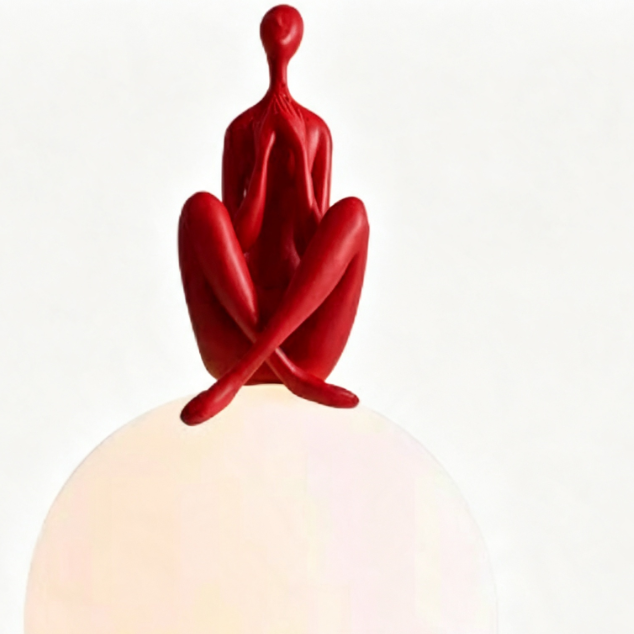 Human-shaped Ball-holding Desk Lamp