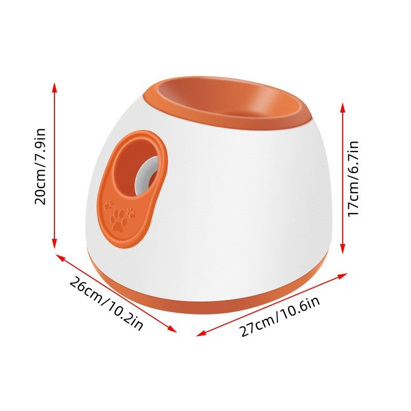 Automatic Pet Ball Launcher Toy with Adjustable Distance