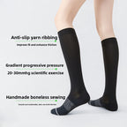 Bamboo Fiber Calf Socks Spring and Summer Lightweight Compression Socks for Sports and Fitness Training