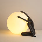 Human-shaped Ball-holding Desk Lamp