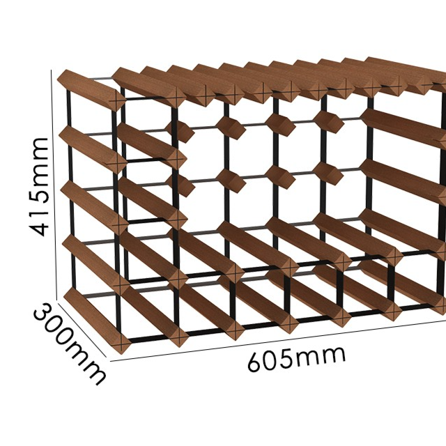 Sapele Wood Hanging Wine Glass Rack