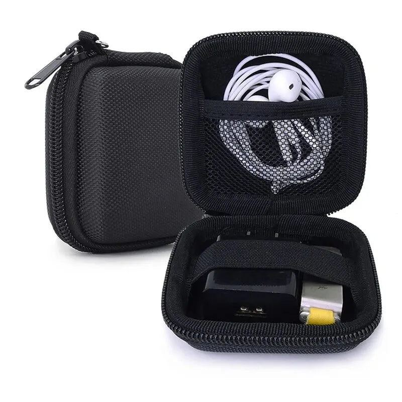 Portable Earphone Storage Bag Data Cable Organizer Bag Multifunctional Digital Gadgets Case for Charger U Disk Protective Cover