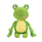 Plush Squeaky Pet Toy with Cotton Rope