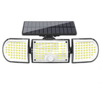 Solar Motion Sensor Wall Light with Three Heads