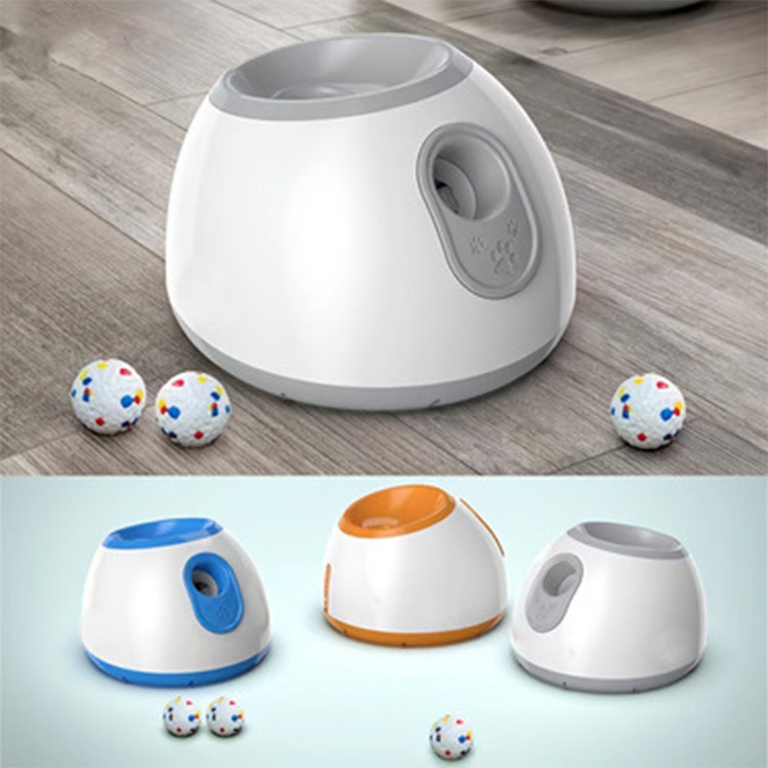 Automatic Pet Ball Launcher Toy with Adjustable Distance