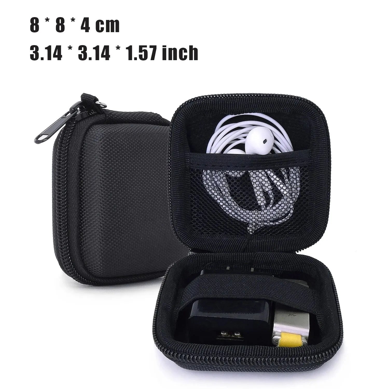 Portable Earphone Storage Bag Data Cable Organizer Bag Multifunctional Digital Gadgets Case for Charger U Disk Protective Cover