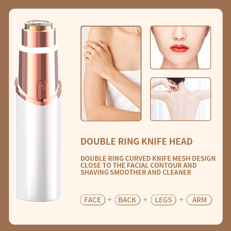 Electric Eyebrow Trimmer and Facial Hair Remover
