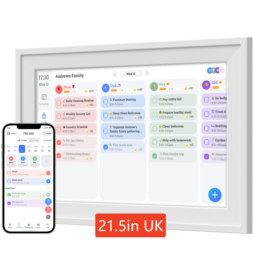 Touchscreen Digital Calendar Management Machine