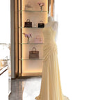 Elegant One-Shoulder Bodycon Long Dress