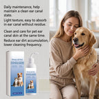 Pet Ear Cleaning Solution with Cotton Swabs