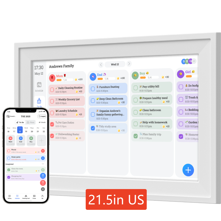 Touchscreen Digital Calendar Management Machine