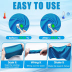 4-Pack Microfiber Cooling Towels for Sports and Fitness