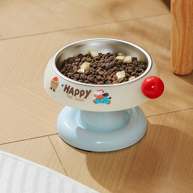 Anti-Slip Pet Food Bowl with Stainless Steel Insert