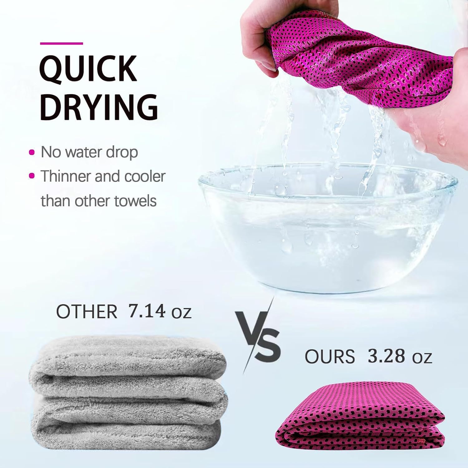 4-Pack Microfiber Cooling Towels for Sports and Fitness