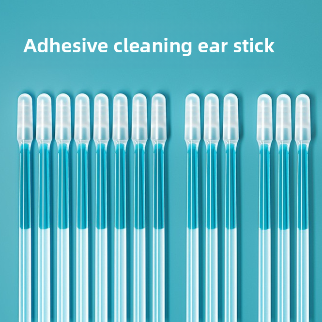 Adhesive Ear Cleaning Sticks with Silicone Tip