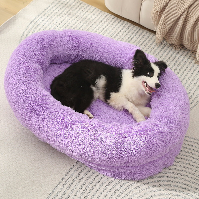 Plush Washable Pet Bed Kennel for Dogs and Cats