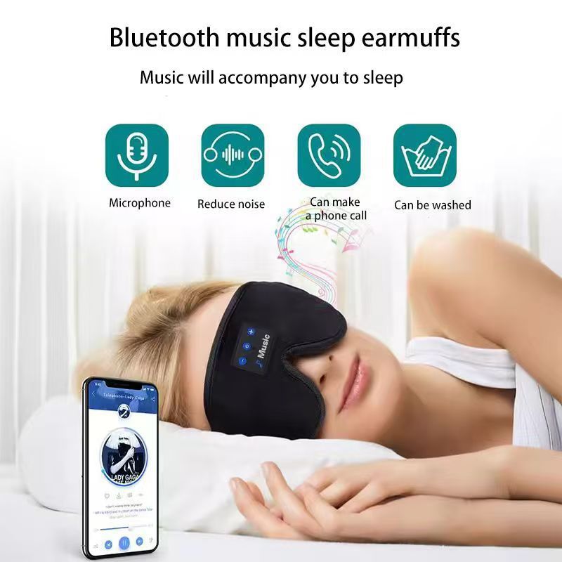 smart bluetooth sleep eye mask comfortable built-in white noise