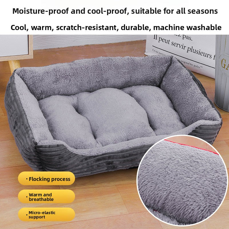 All-Season Pet Kennel and Mat for Cats and Dogs