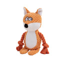 Plush Squeaky Pet Toy with Cotton Rope