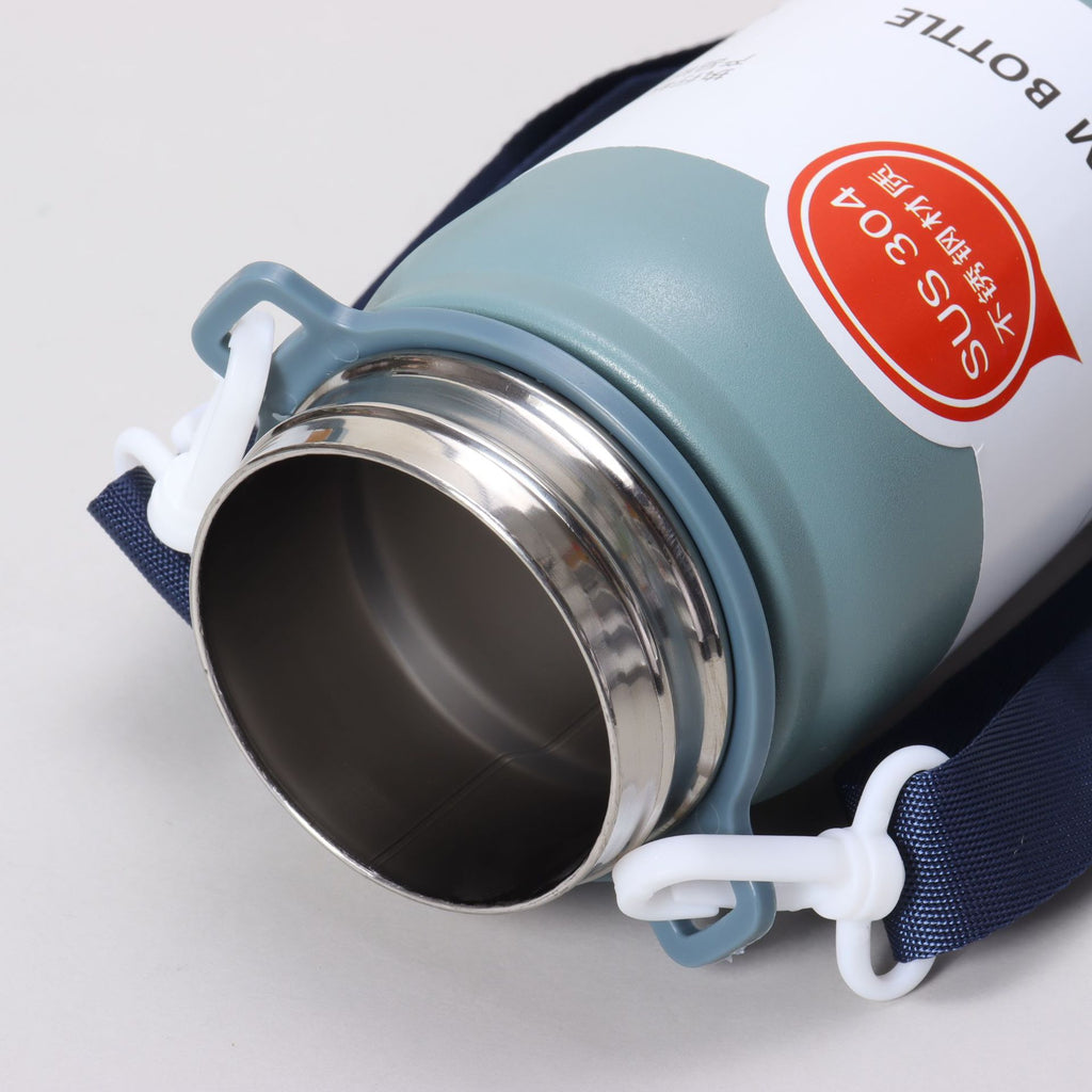 Stainless Steel Insulated Sports Water Bottle with Strap